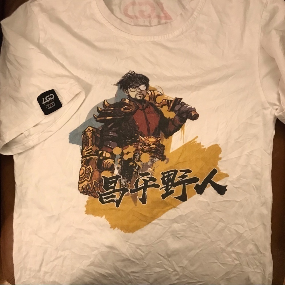 Men’s medium LGD Gaming T-shirt.  White.  Unisex.